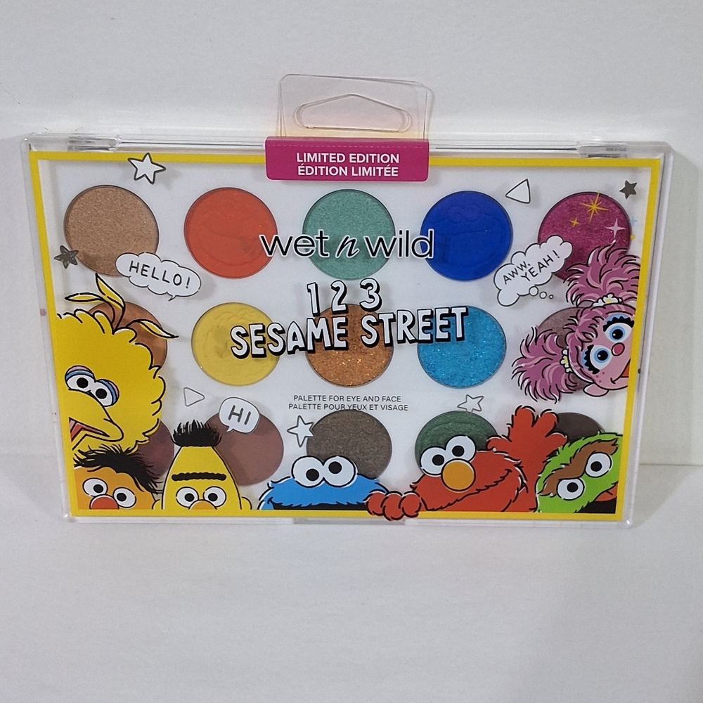 Wet N Wild Sesame Street Limited Edition Eye and Face Palette, NEW